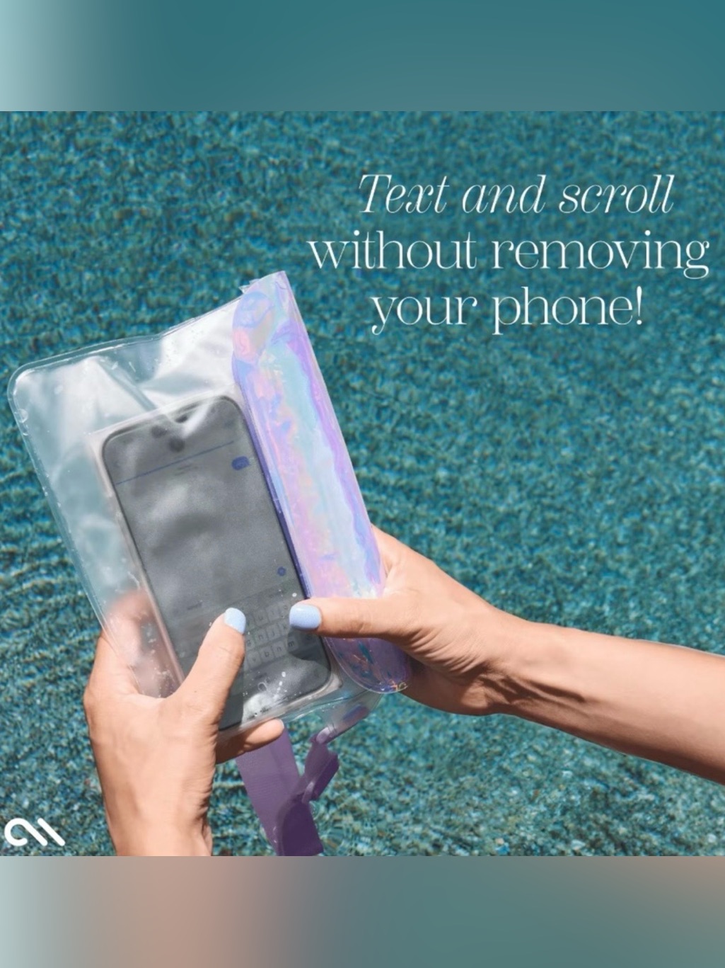 Case-Mate Waterproof Phone Pouch Iridescent (Soap Bubble) Shade **New In Box** — image 2 of 8